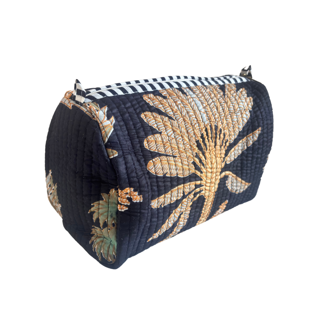 The Alfred Edition Travel Accessory:- Premium Waterproof Quilted Cotton Beauty/Travel Organizer Bag for Men & Women