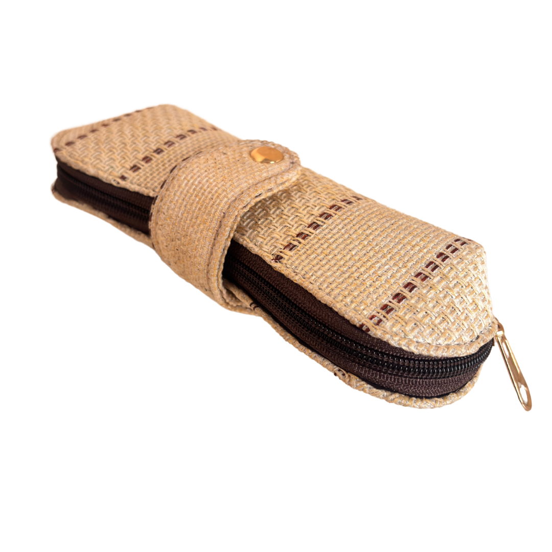 Handcrafted Jute Sunglass Case