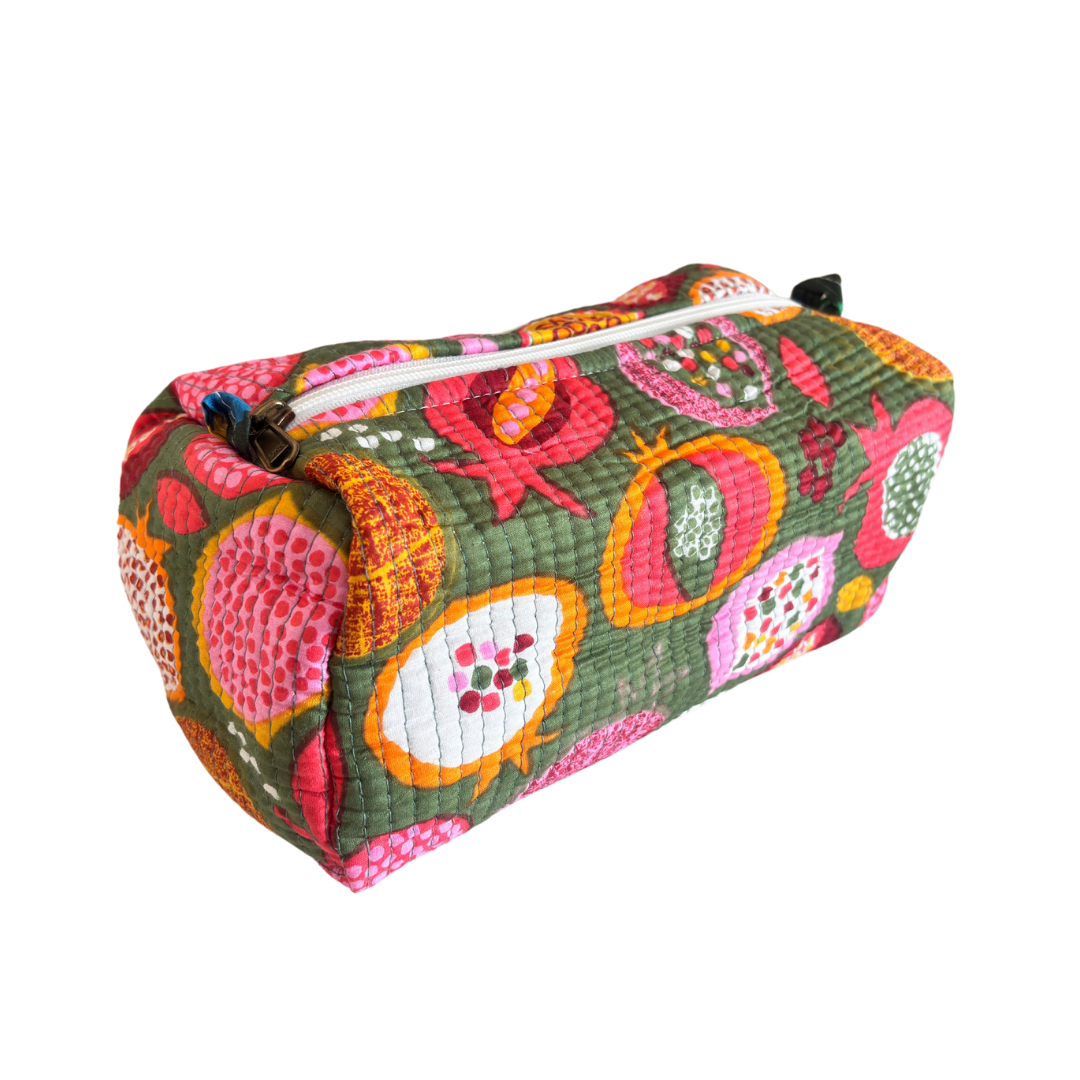 The Alfred Edition Travel Accessory:- Premium Waterproof Quilted Cotton Beauty/Travel Organizer Bag for Men & Women