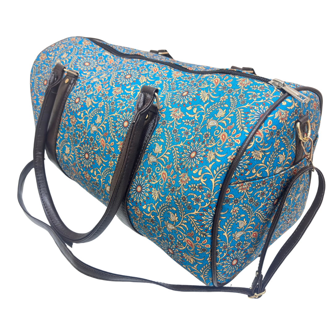 The Maharani Voyager Duffle Bag - Azure Dreams Collection