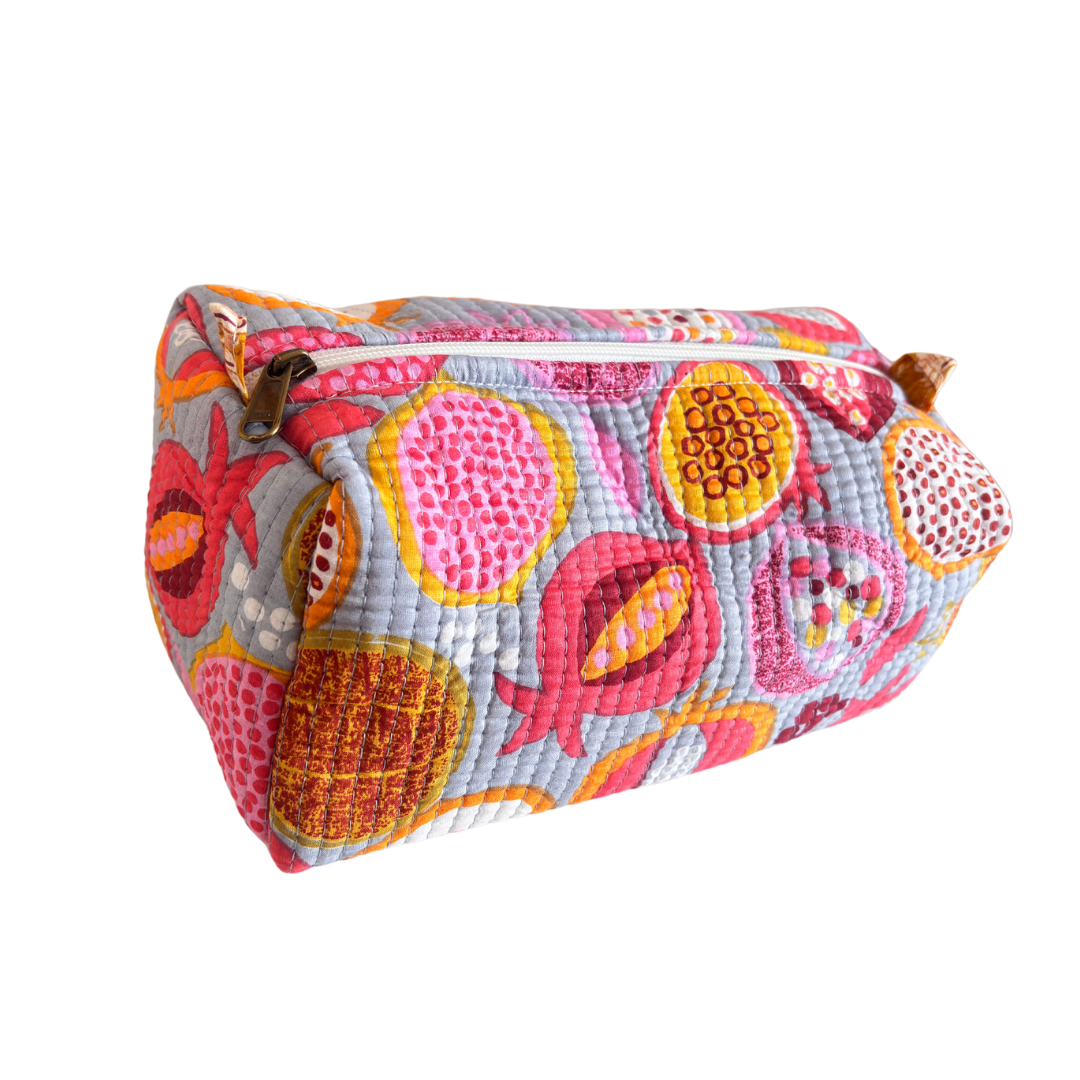 The Alfred Edition Travel Accessory:- Premium Waterproof Quilted Cotton Beauty/Travel Organizer Bag for Men & Women