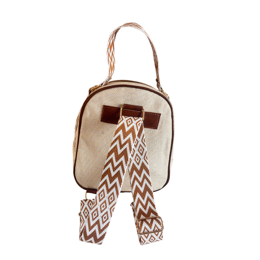 The Himalyan Trailblazer Edition:- Premium Mini Jute Backpack with Broadbelt