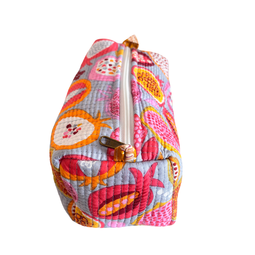 The Alfred Edition Travel Accessory:- Premium Waterproof Quilted Cotton Beauty/Travel Organizer Bag for Men & Women