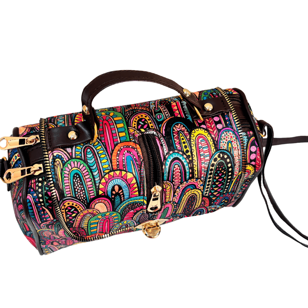 Multicolour Printed Sling Bag - The House of RajPadmini