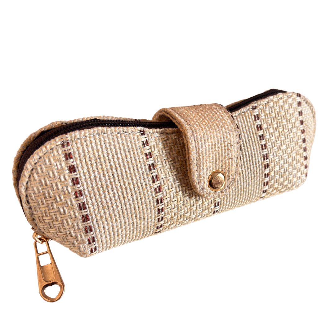 Handcrafted Jute Sunglass Case