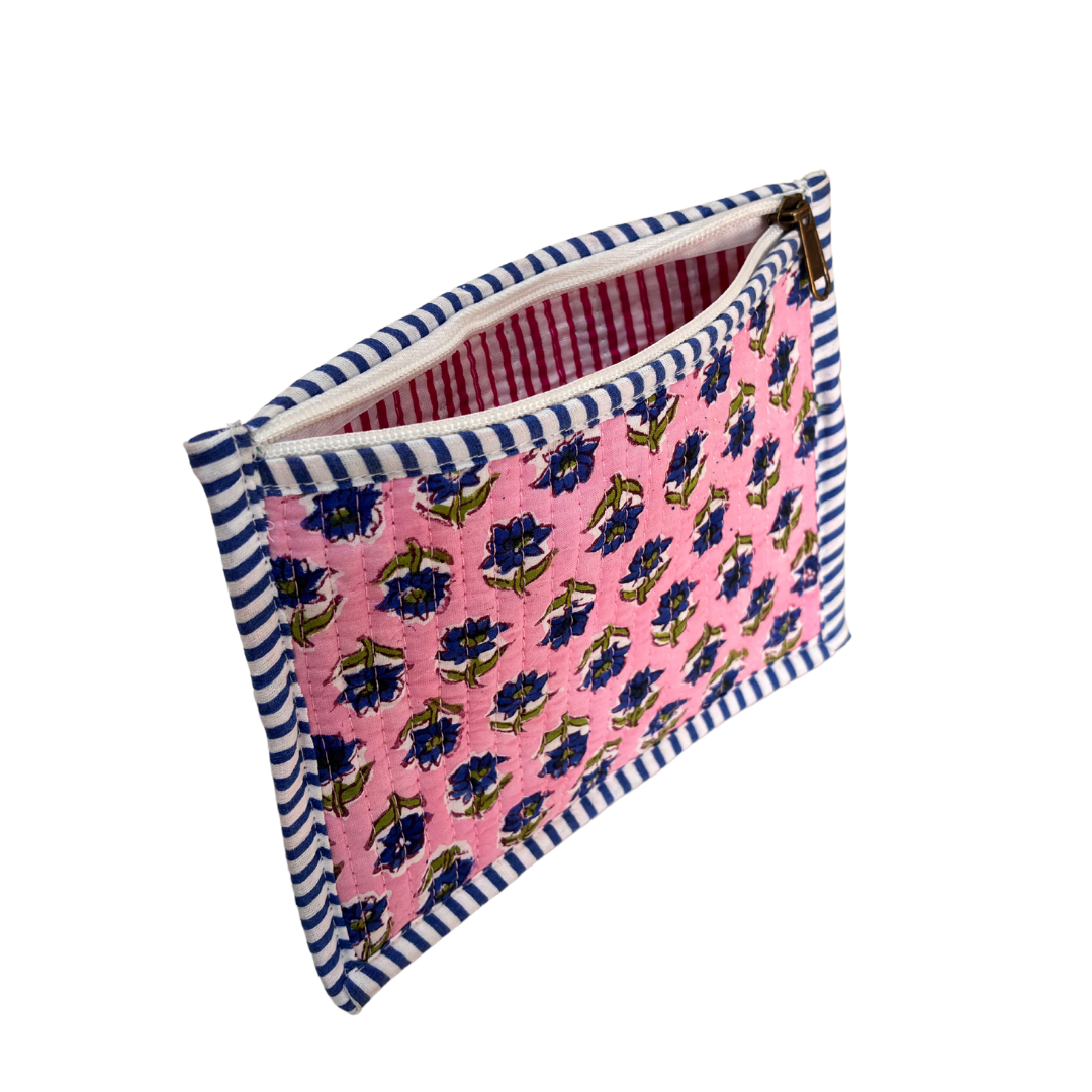 Quilted Cotton Multipurpose Envelope Pouch