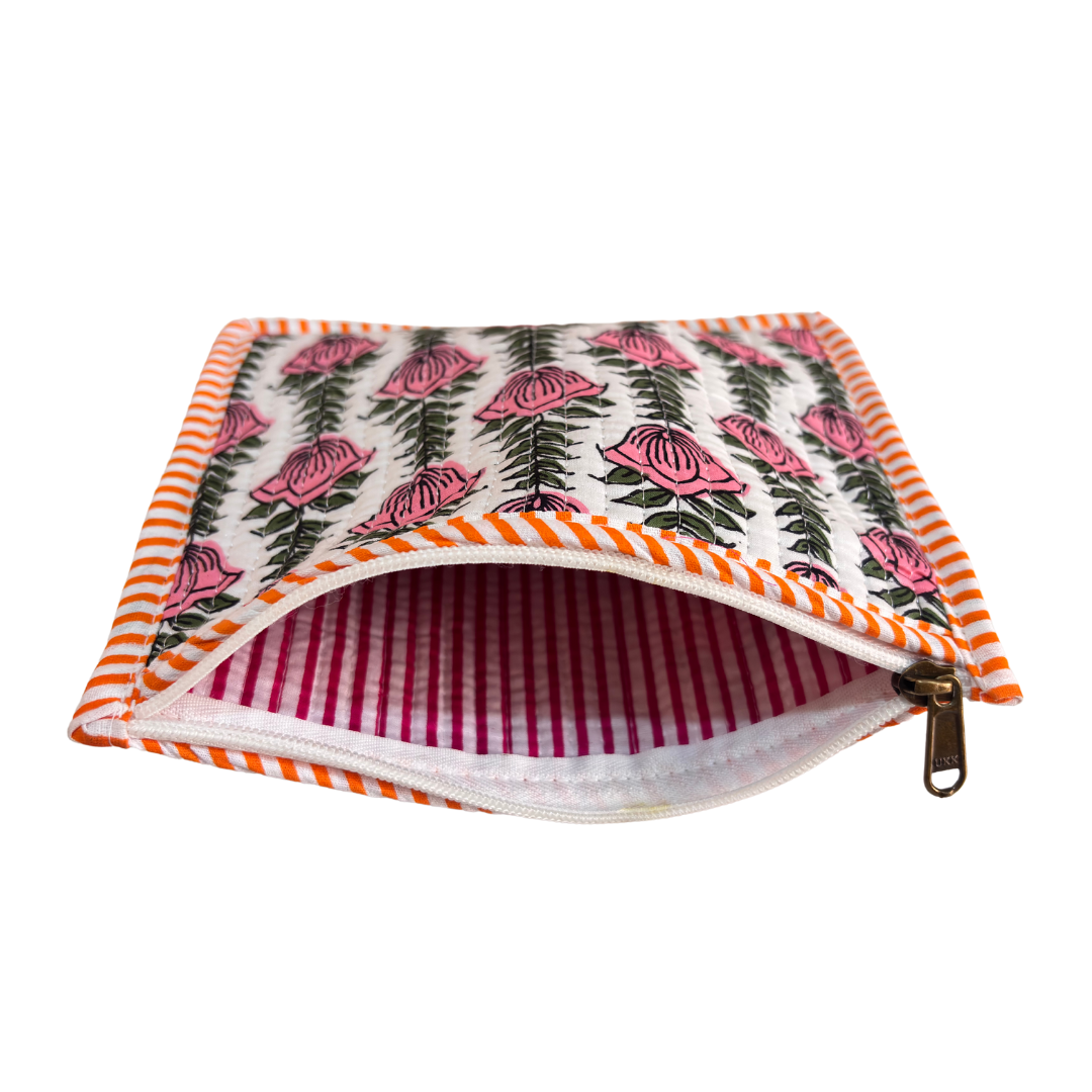 Quilted Cotton Multipurpose Envelope Pouch