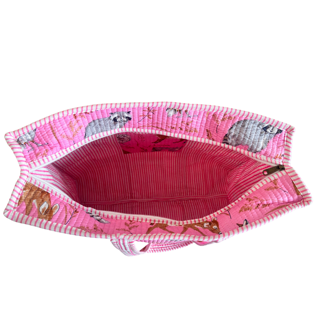 The Bazaar Bhoot Edition:- Premium Cotton Quilted Shopping Tote Bag