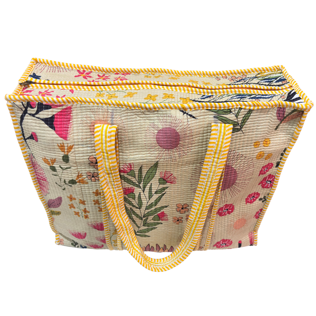 The Bazaar Bhoot Edition:- Premium Cotton Quilted Shopping Tote Bag