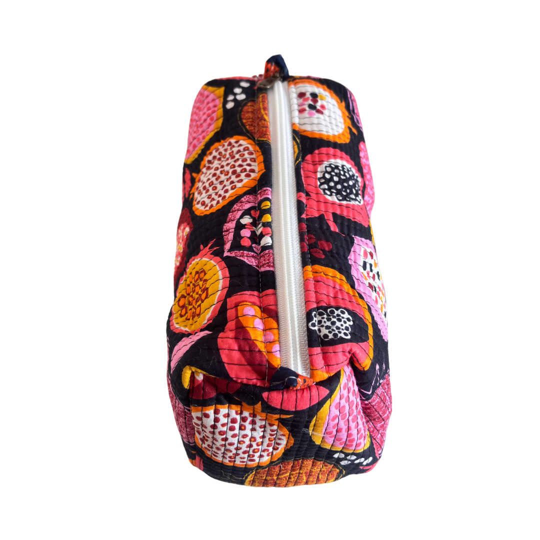 The Alfred Edition Travel Accessory:- Premium Handcrafted Waterproof Quilted Cotton Beauty/Travel Organizer Bag for Men & Women