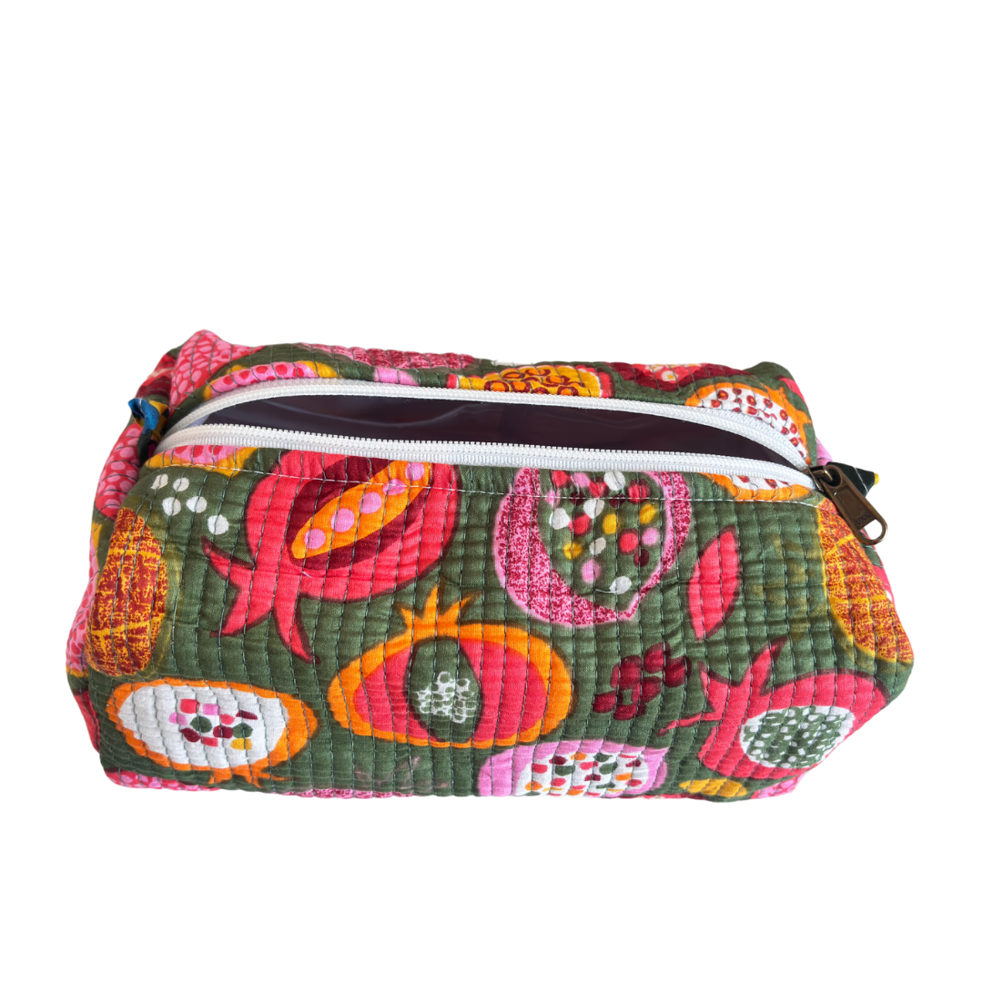 The Alfred Edition Travel Accessory:- Premium Waterproof Quilted Cotton Beauty/Travel Organizer Bag for Men & Women