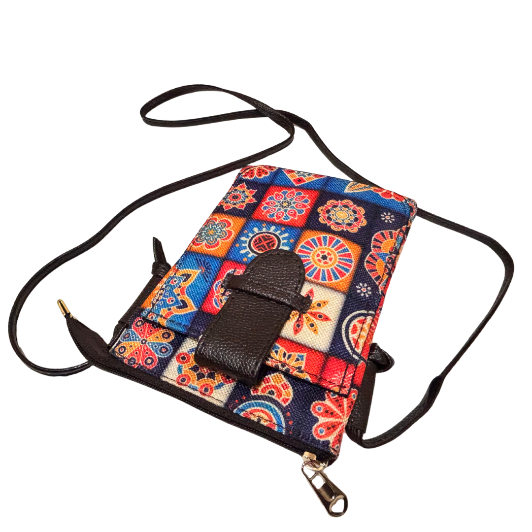 The DoorSanchaar Edition:- Women's Printed Mobile Sling Bag