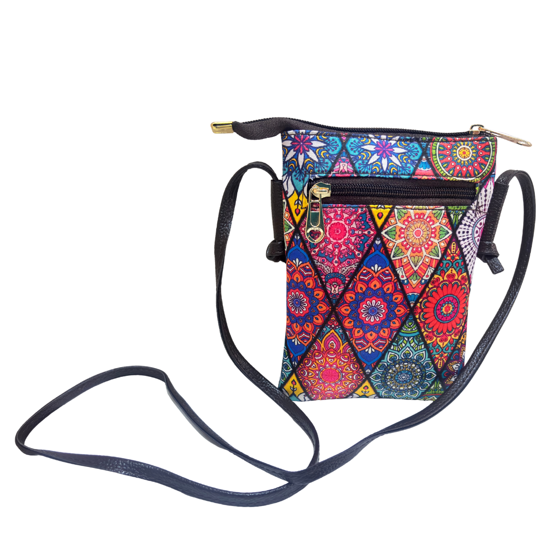 The DoorSanchaar Edition:- Women's Printed Mobile Sling Bag