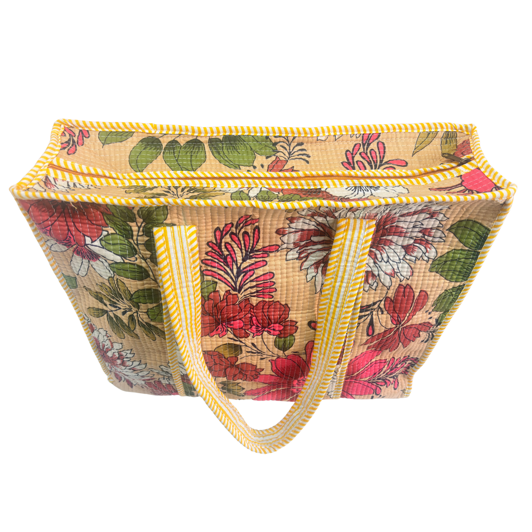The Bazaar Bhoot Edition:- Premium Cotton Quilted Shopping Tote Bag
