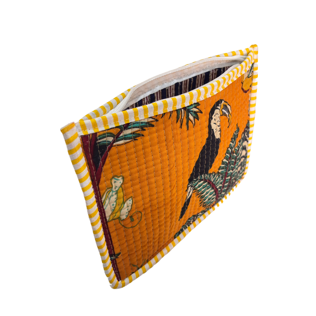Quilted Cotton Multipurpose Envelope Pouch