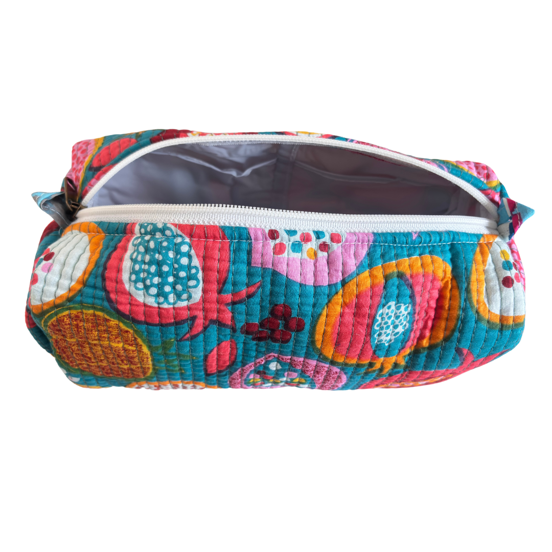 The Alfred Edition Travel Accessory:- Premium Waterproof Quilted Cotton Beauty/Travel Organizer Bag for Men & Women