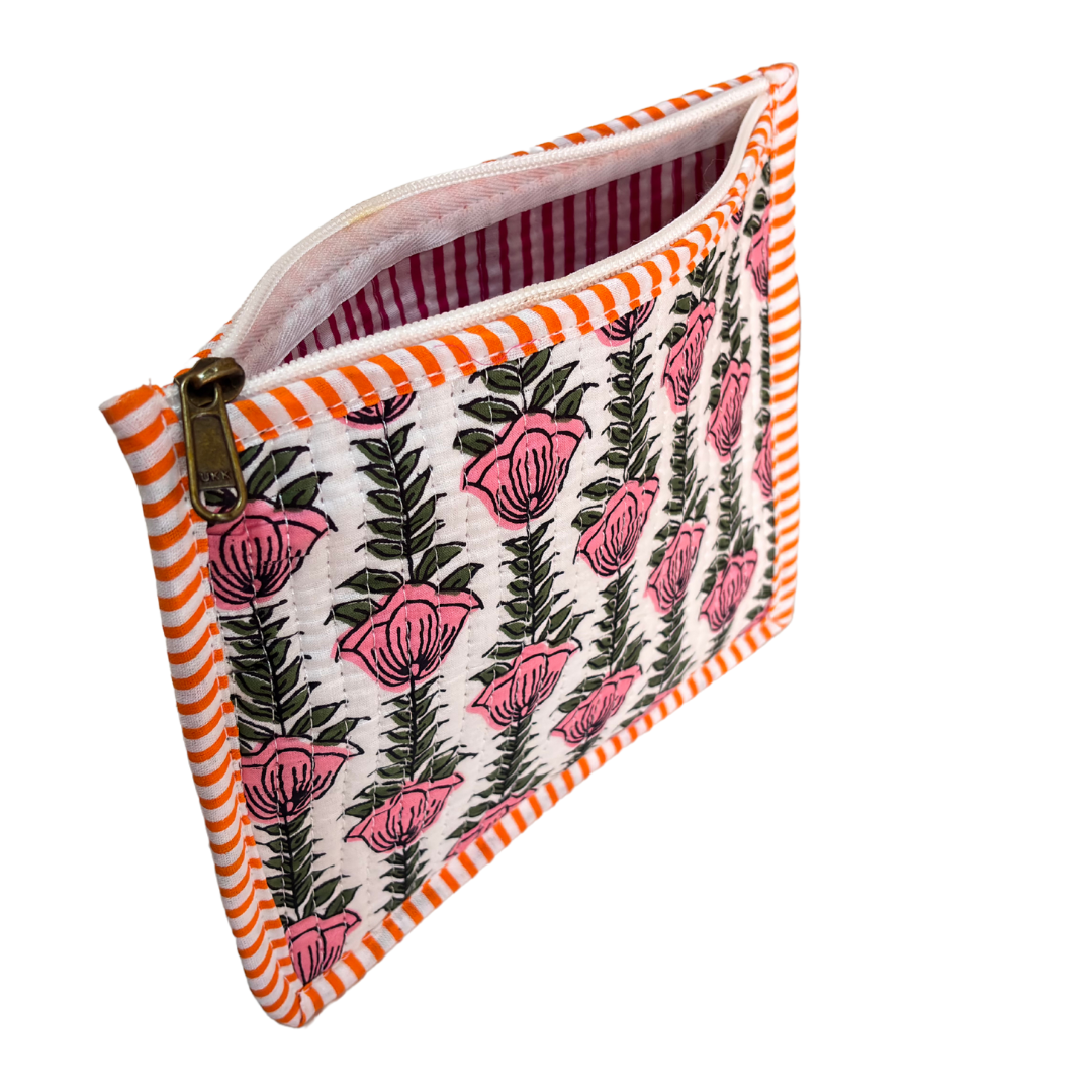 Quilted Cotton Multipurpose Envelope Pouch