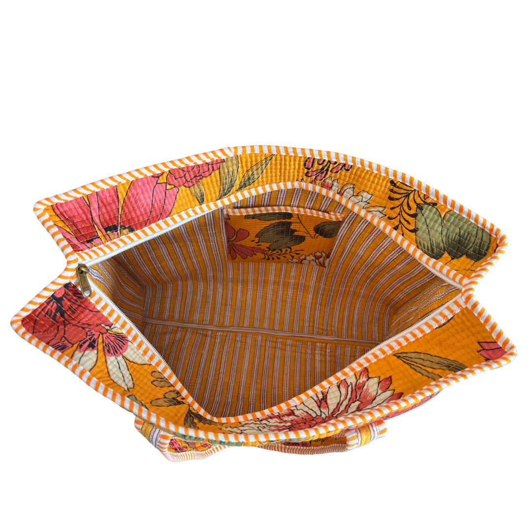 The Bazaar Bhoot Edition:- Premium Cotton Quilted Shopping Tote Bag