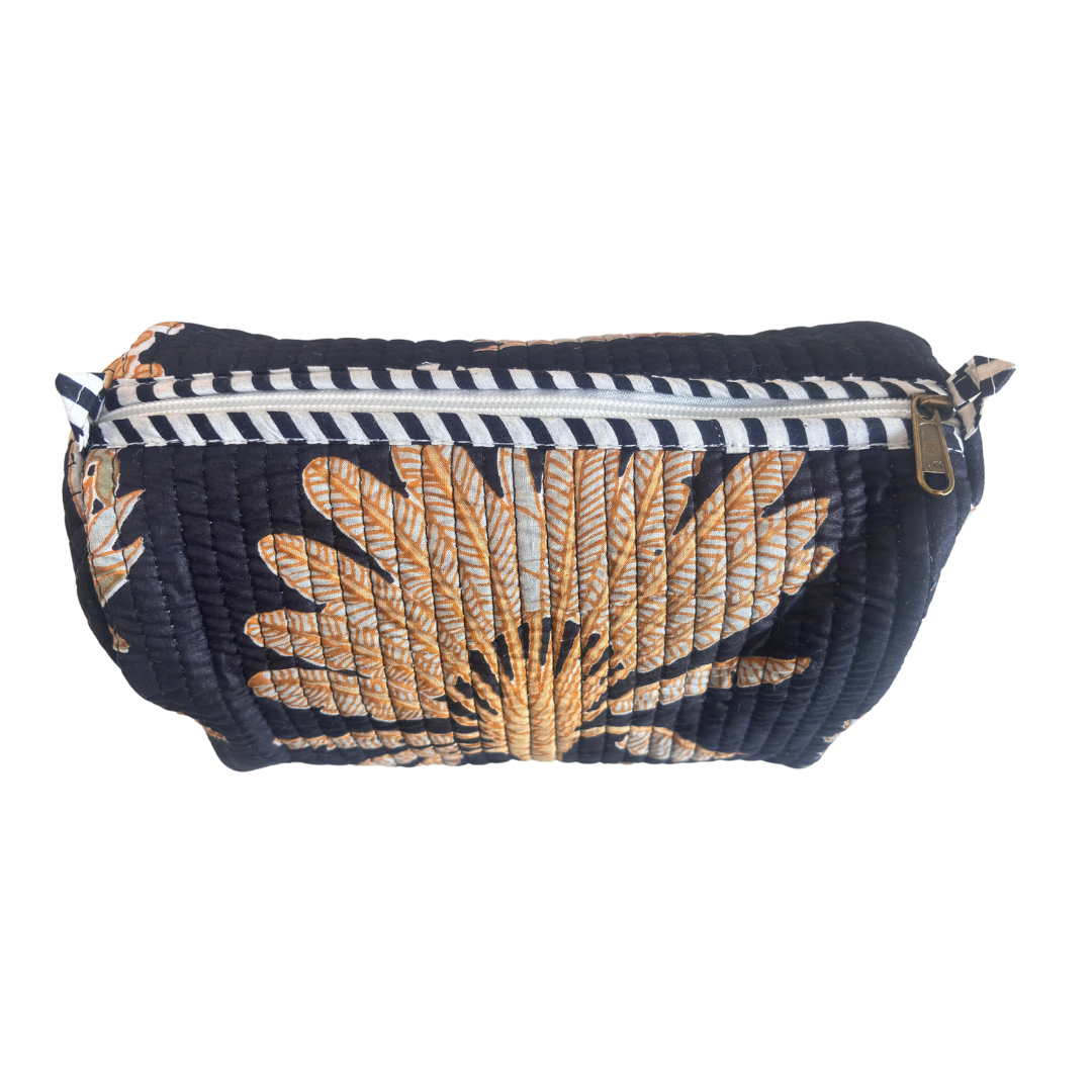 The Alfred Edition Travel Accessory:- Premium Waterproof Quilted Cotton Beauty/Travel Organizer Bag for Men & Women