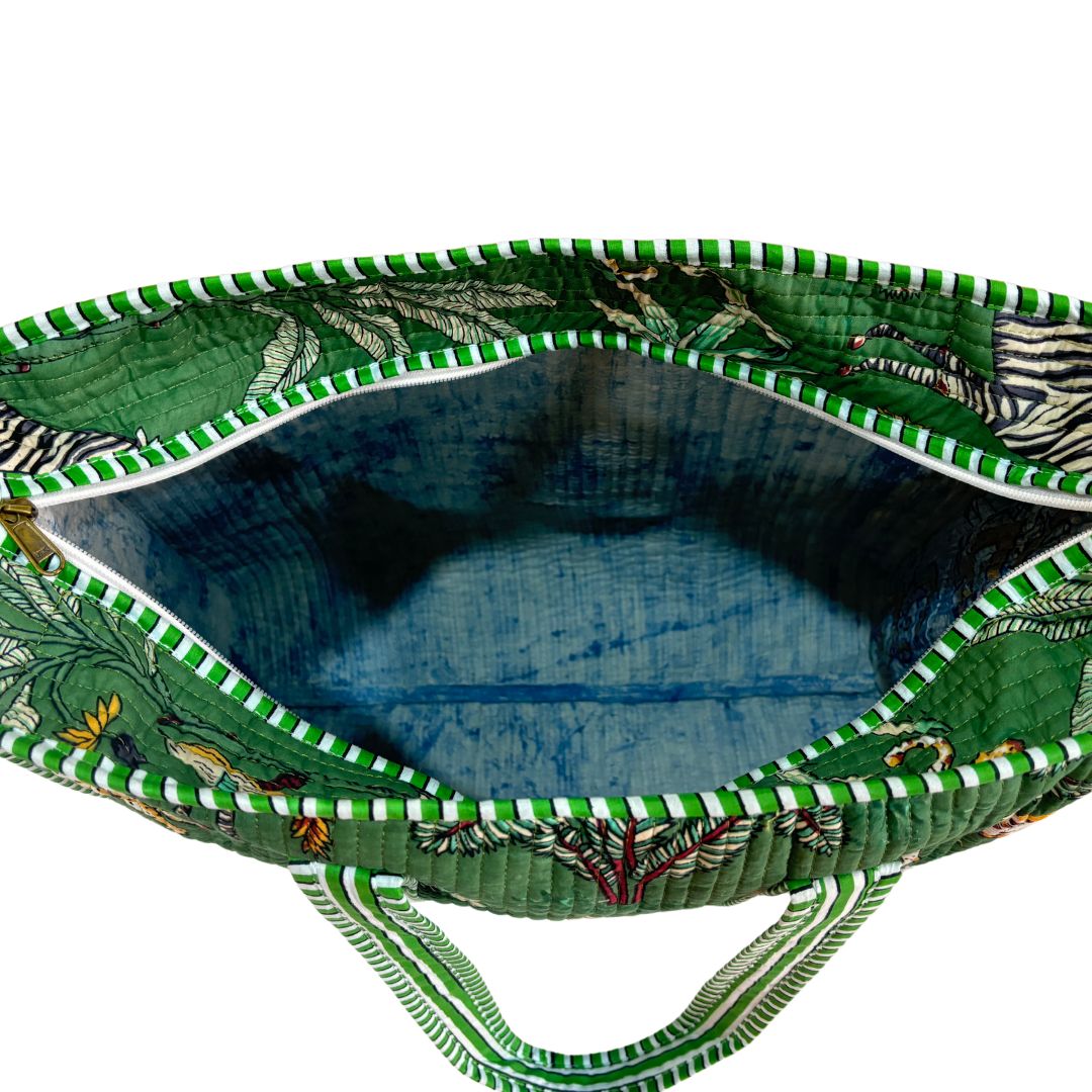 The Bazaar Bhoot Edition:- Premium Cotton Quilted Shopping Tote Bag