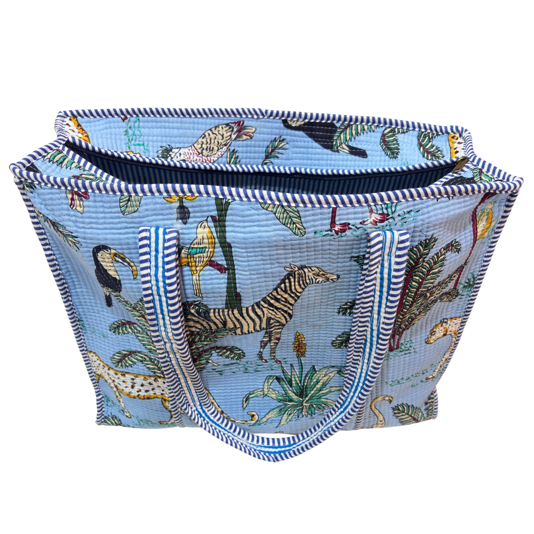 The Bazaar Bhoot Edition:- Premium Cotton Quilted Shopping Tote Bag