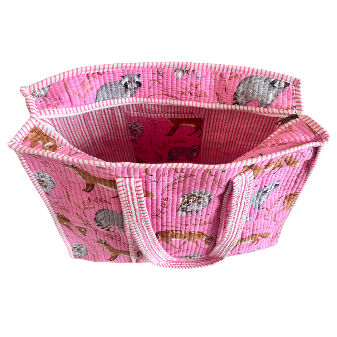 The Bazaar Bhoot Edition:- Premium Cotton Quilted Shopping Tote Bag