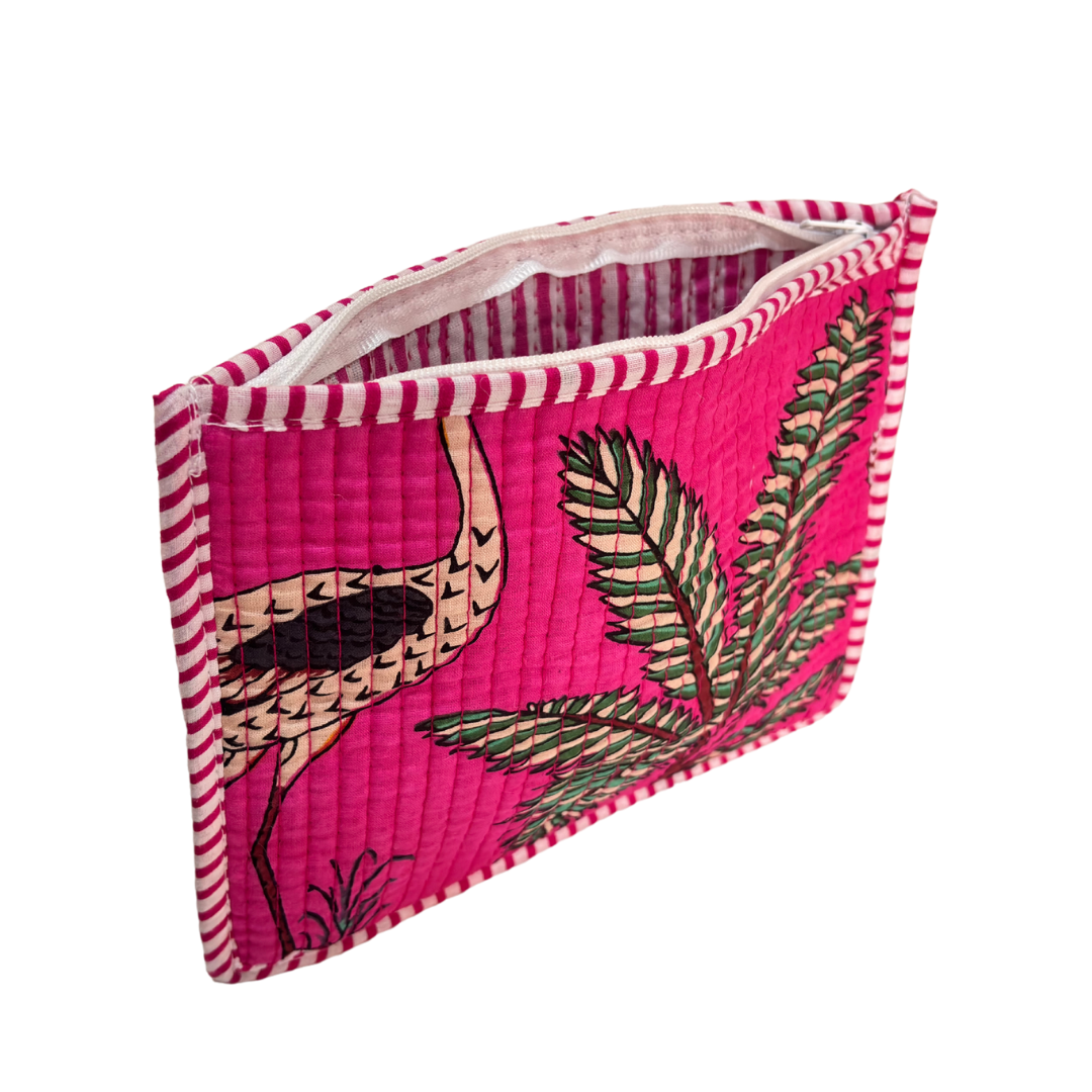 Quilted Cotton Multipurpose Envelope Pouch