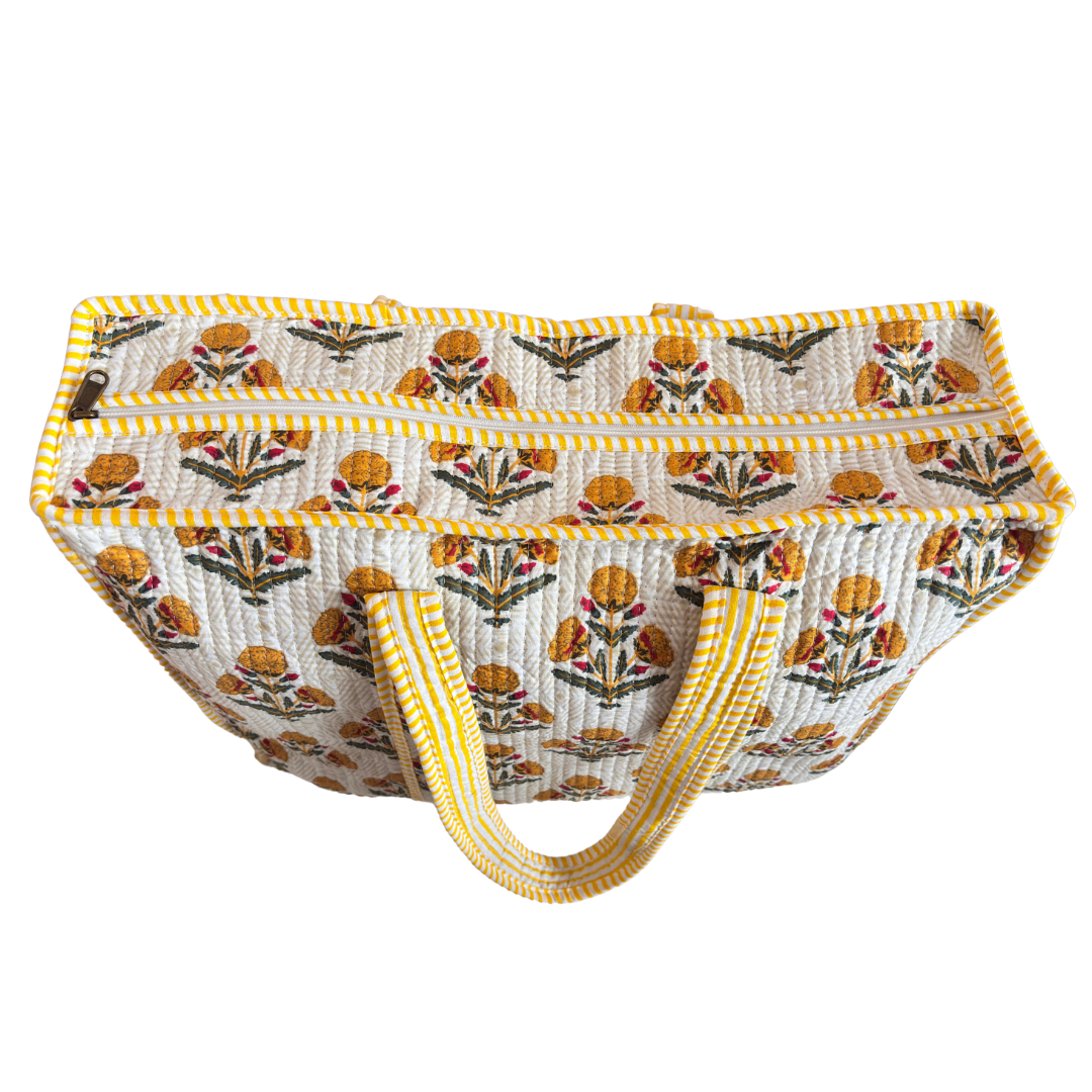 The Bazaar Bhoot Edition:- Premium Cotton Quilted Shopping Tote Bag