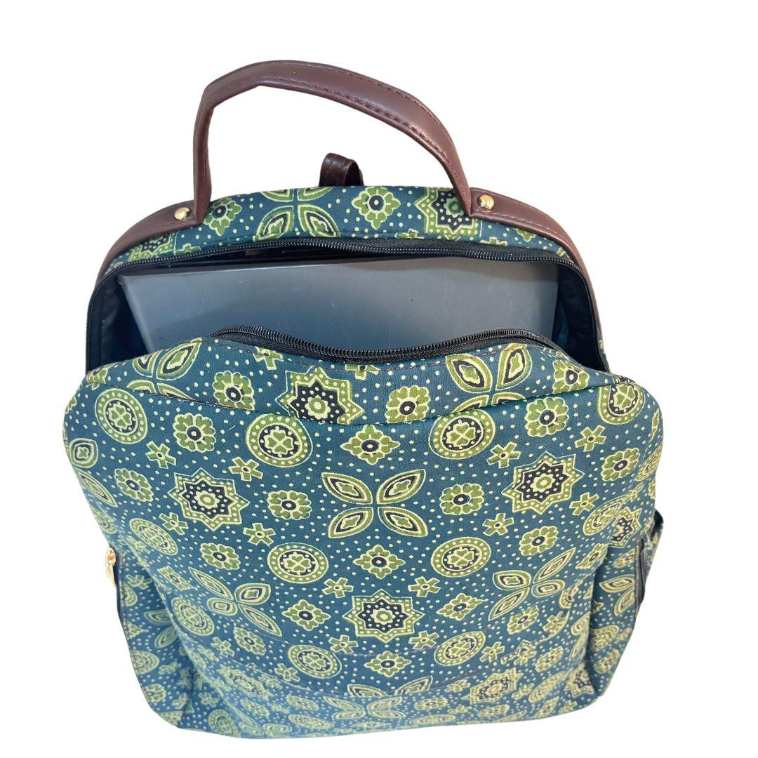 Alluring Ethnic Backpack and Coin Wallet Combo - The House of RajPadmini