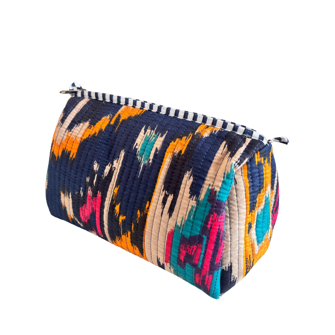 The Alfred Edition Travel Accessory:- Premium Waterproof Quilted Cotton Beauty/Travel Organizer Bag for Men & Women