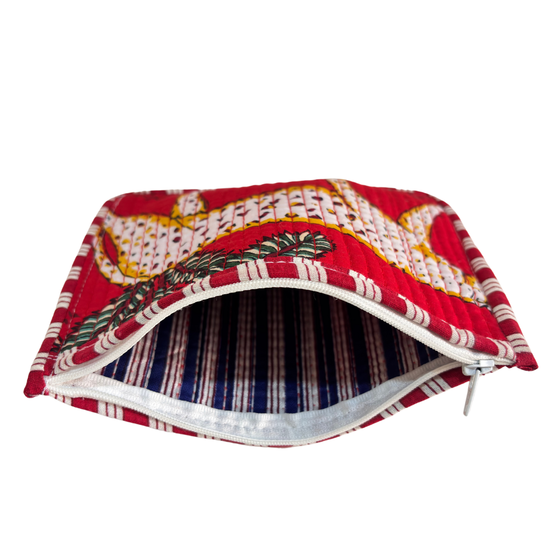 Quilted Cotton Multipurpose Envelope Pouch
