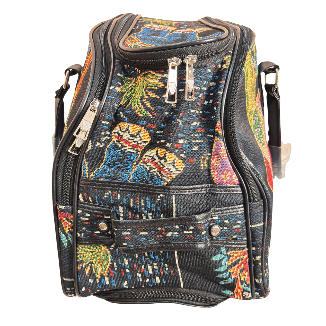 Fully Waterproof Elephant Printed Travel Duffle Trolley Bag