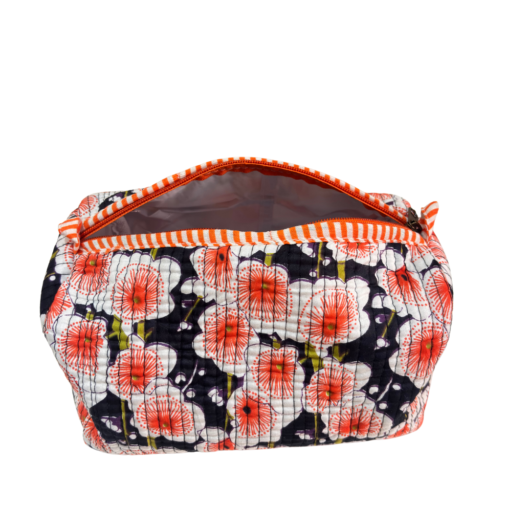 4-in-1 Festive Gifting COMBO : Premium Quilted Tote Bag + 3 Waterproof Pouches = Your Complete Organization Solution!