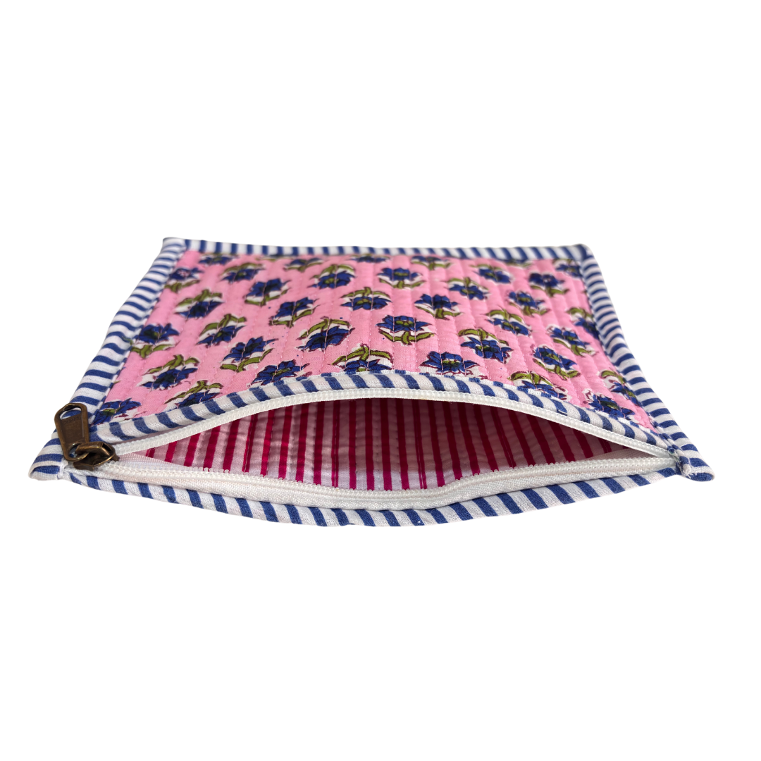 Quilted Cotton Multipurpose Envelope Pouch