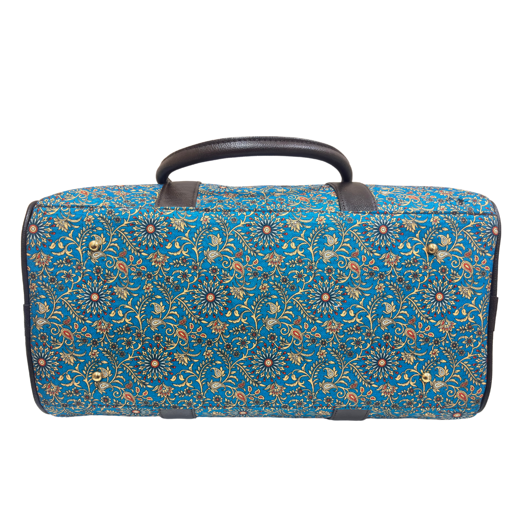 The Maharani Voyager Duffle Bag - Azure Dreams Collection
