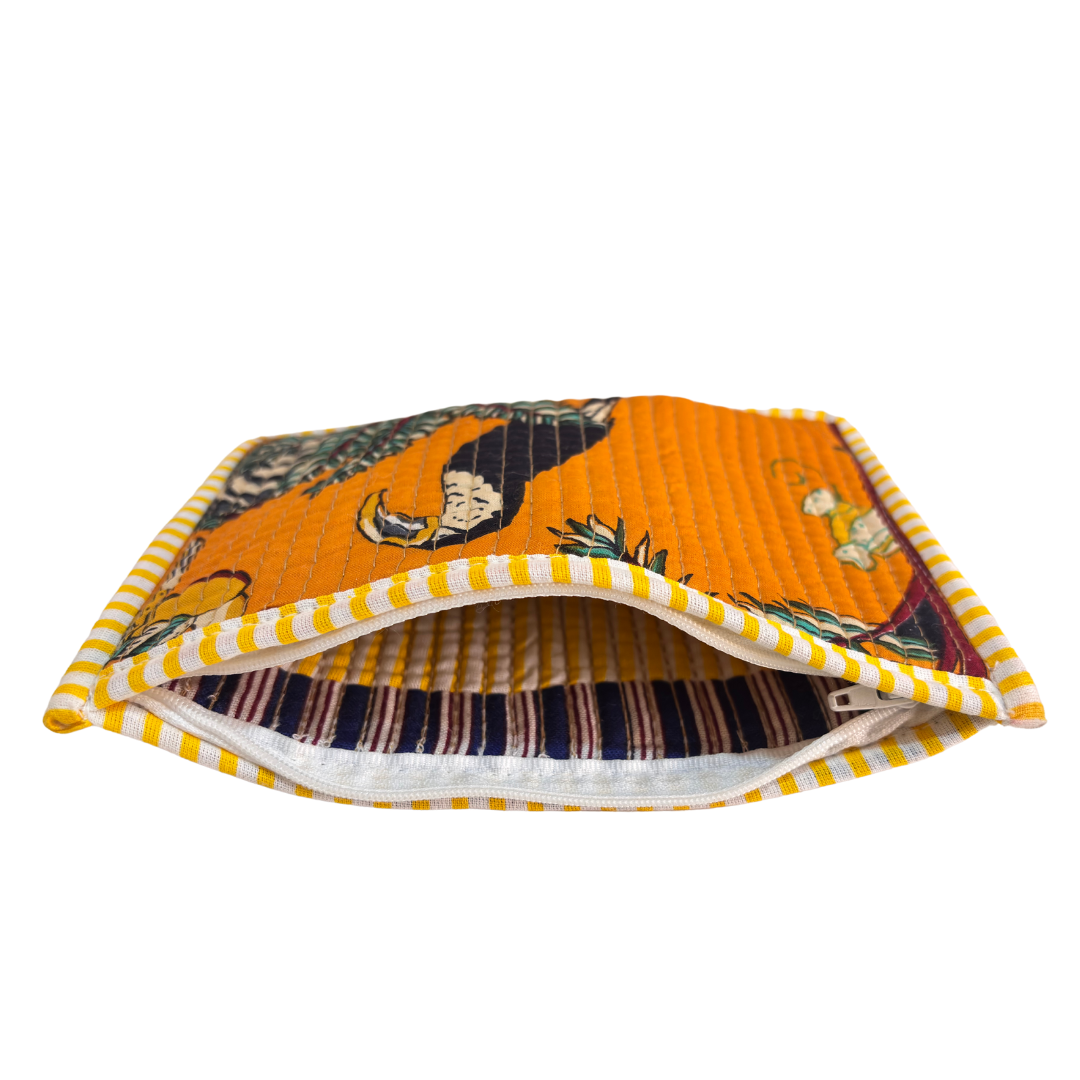 Quilted Cotton Multipurpose Envelope Pouch