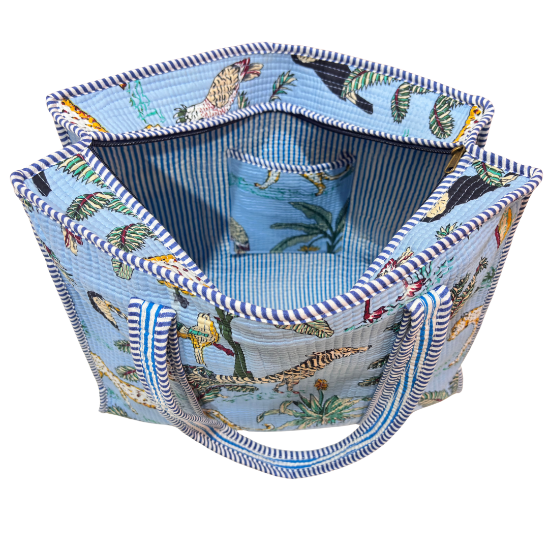 The Bazaar Bhoot Edition:- Premium Cotton Quilted Shopping Tote Bag