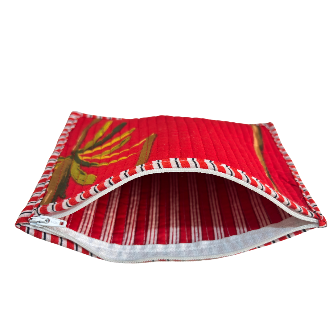 Quilted Cotton Multipurpose Envelope Pouch