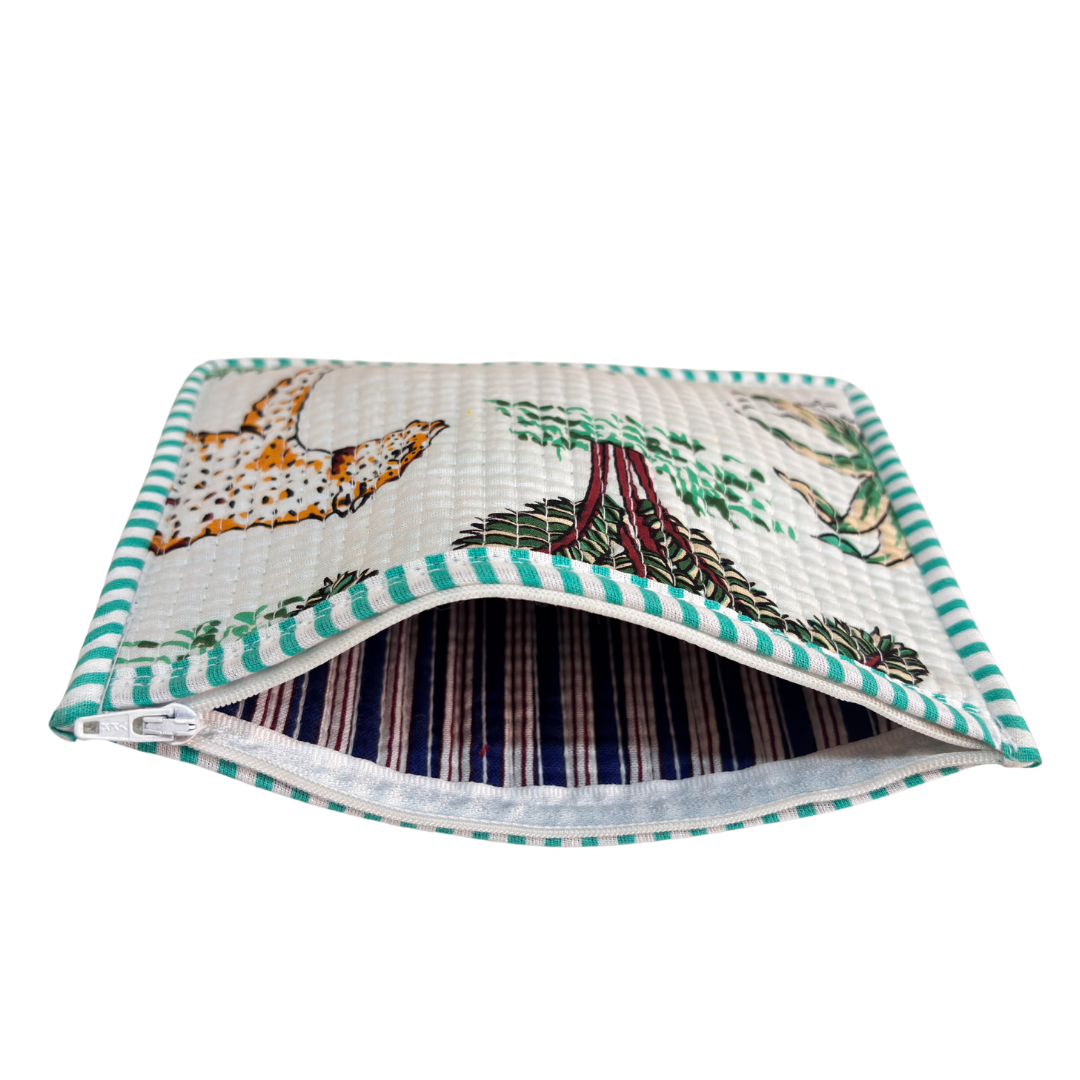 Quilted Cotton Multipurpose Envelope Pouch