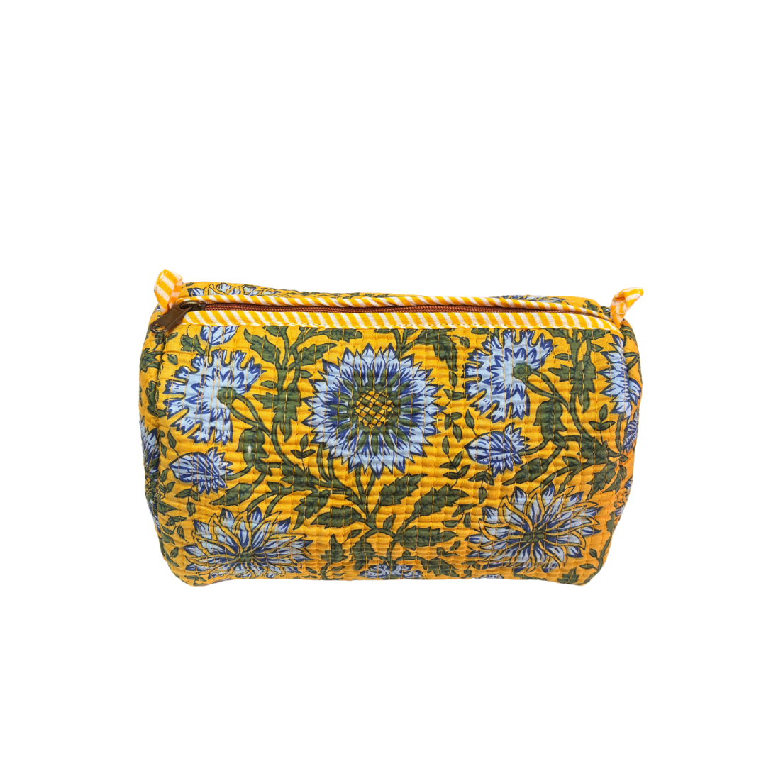 4-in-1 Festive Gifting COMBO : Premium Quilted Tote Bag + 3 Waterproof Pouches = Your Complete Organization Solution!
