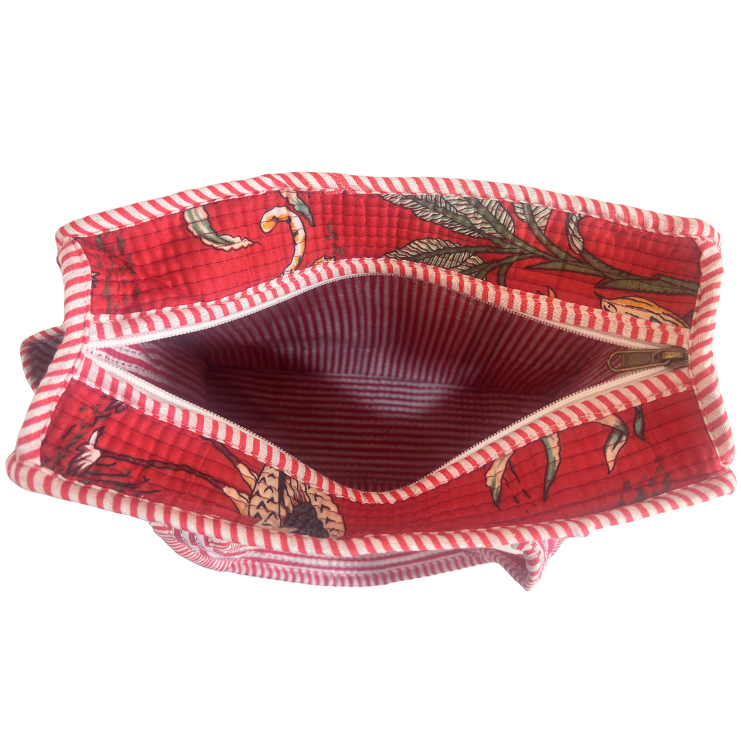 RajPadmini Handcrafted Quilted Cotton Ghar Se Mandir Edition - Tiffin & Pooja Carrier Collection