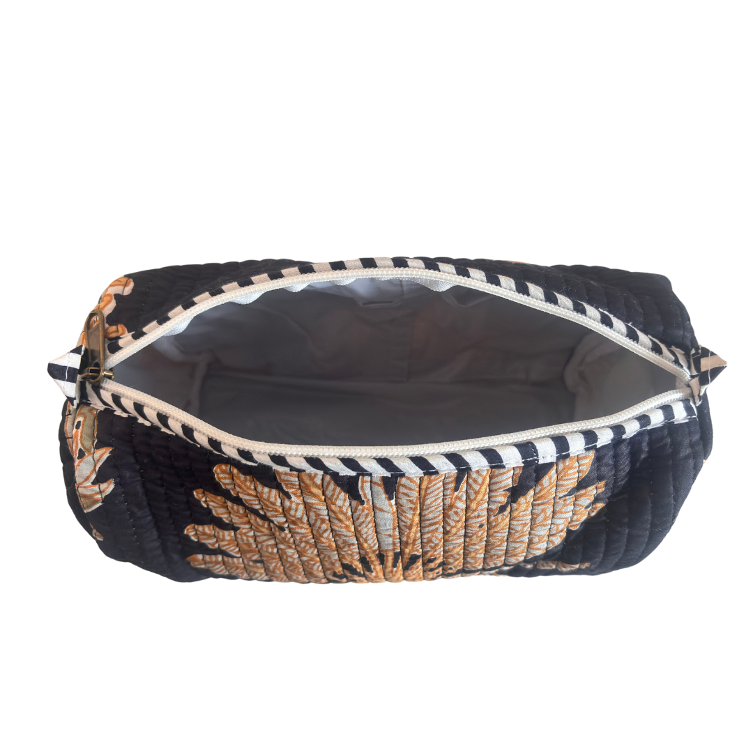 The Alfred Edition Travel Accessory:- Premium Waterproof Quilted Cotton Beauty/Travel Organizer Bag for Men & Women
