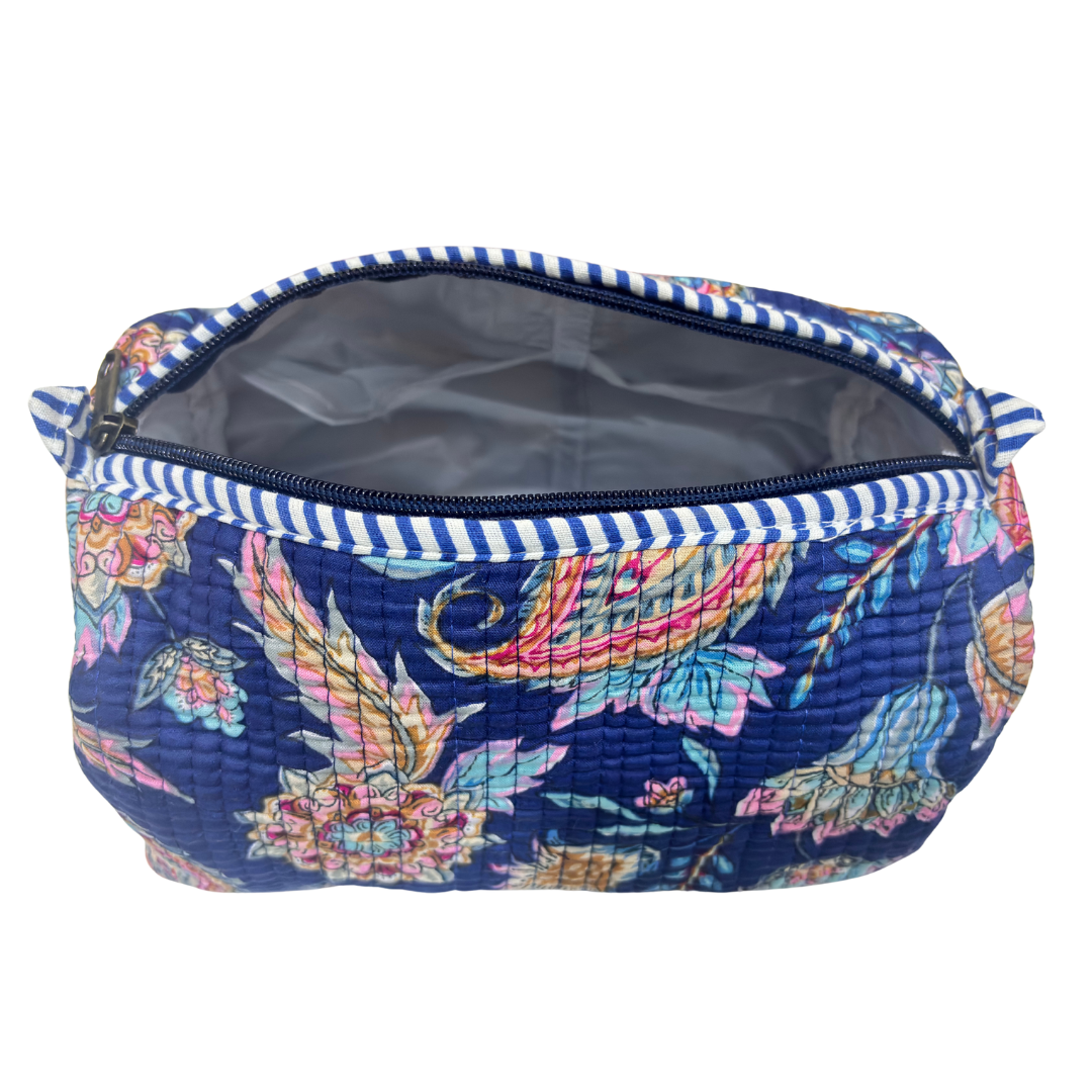 The Alfred Edition Travel Accessory:- Premium Handcrafted Waterproof Quilted Cotton Beauty/Travel Organizer Bag for Men & Women