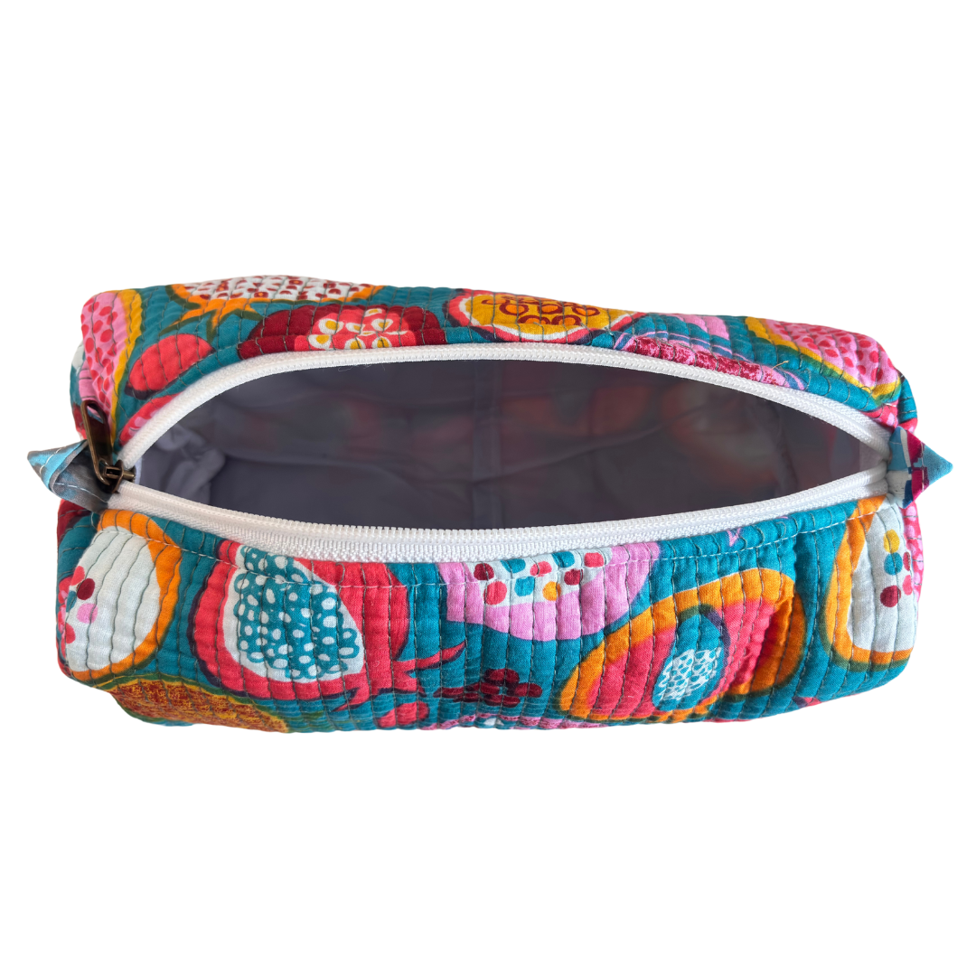 The Alfred Edition Travel Accessory:- Premium Waterproof Quilted Cotton Beauty/Travel Organizer Bag for Men & Women