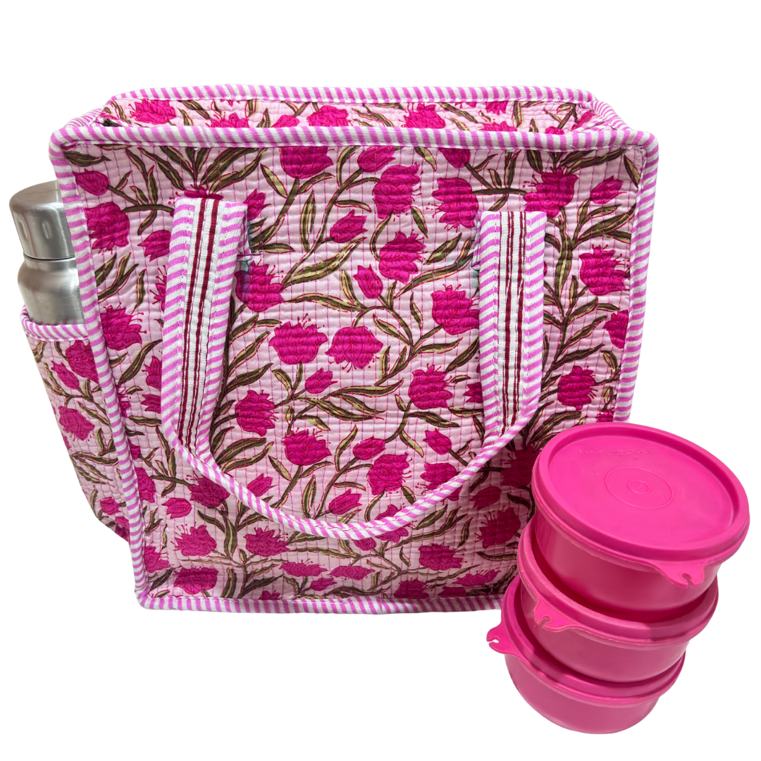 Handcrafted Quilted Cotton Mini Bag