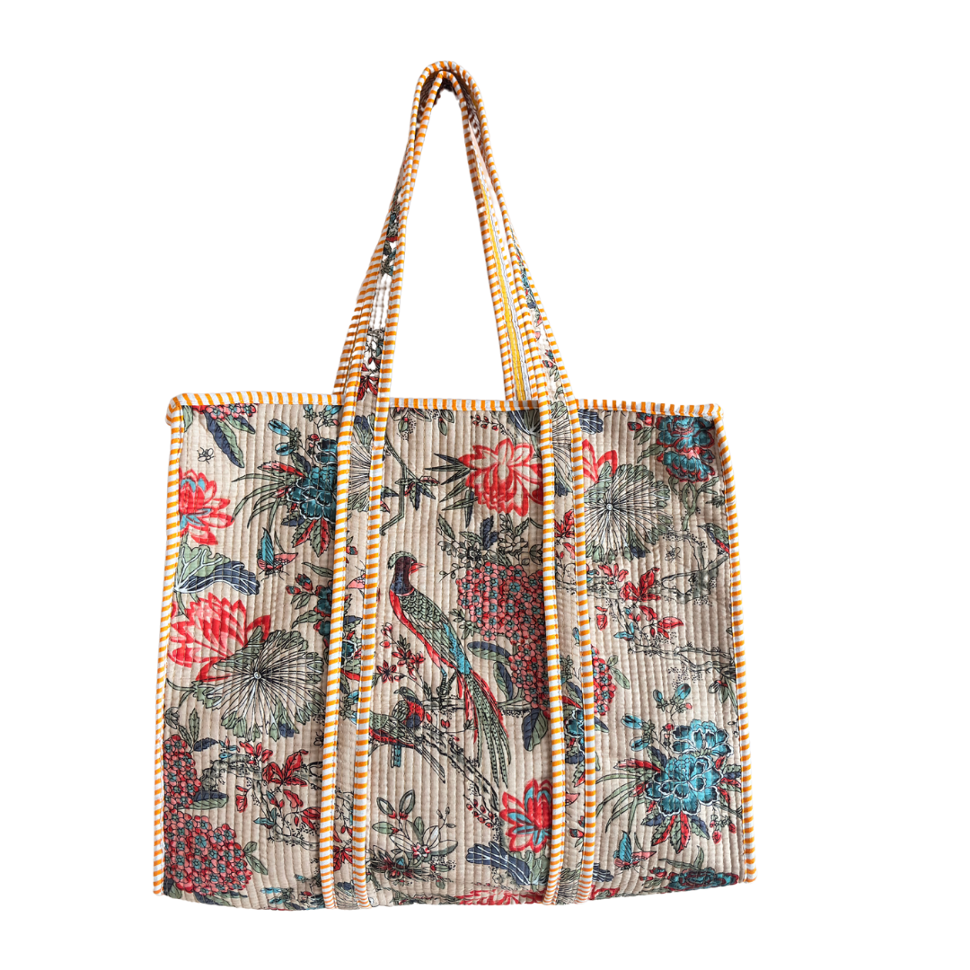 The Bazaar Bhoot Edition:- Premium Cotton Quilted Shopping Tote Bag