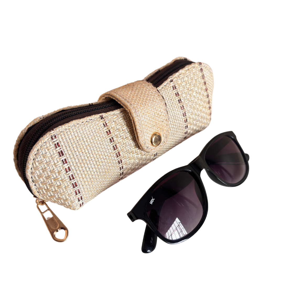 Handcrafted Jute Sunglass Case