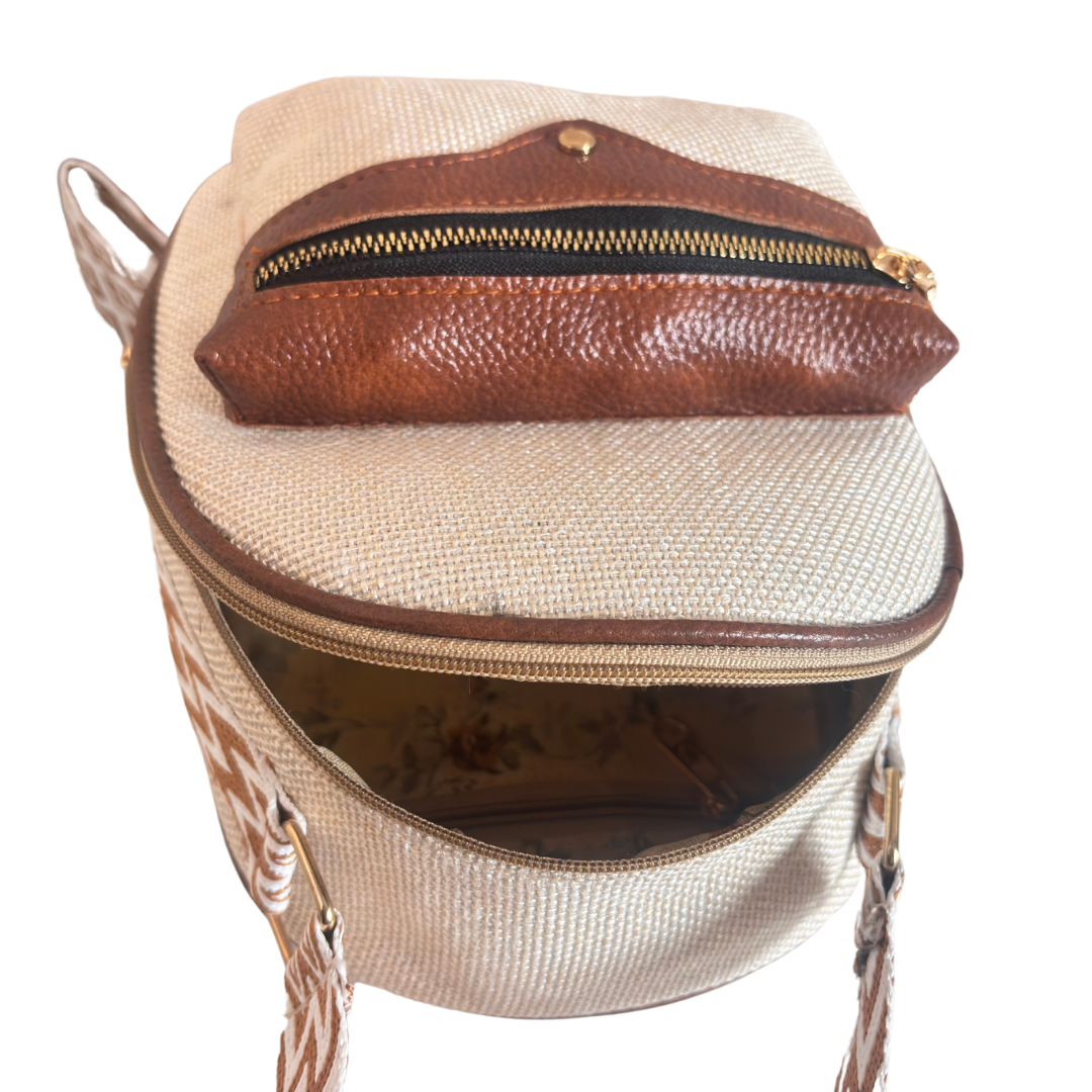 The Himalyan Trailblazer Edition:- Premium Mini Jute Backpack with Broadbelt