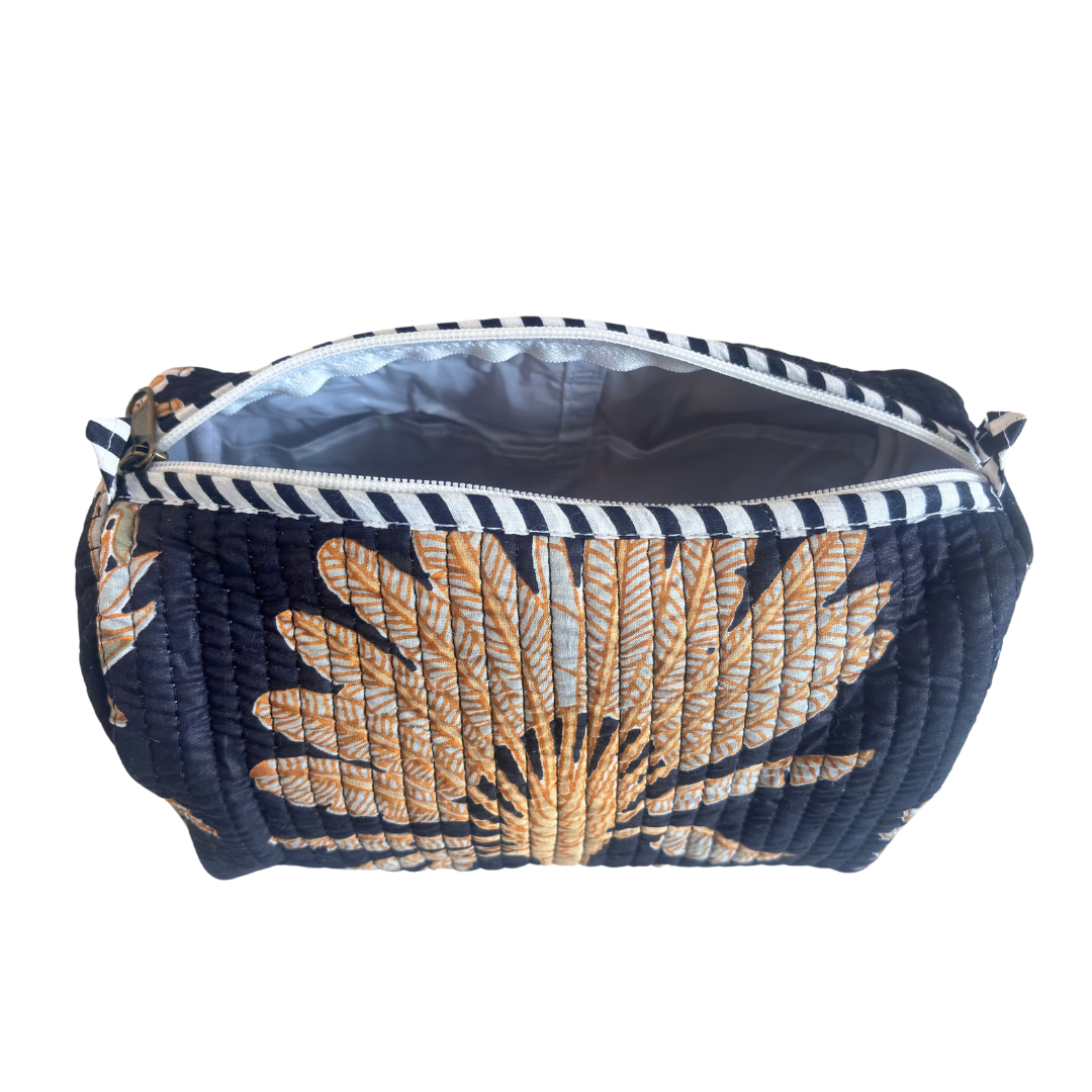 The Alfred Edition Travel Accessory:- Premium Waterproof Quilted Cotton Beauty/Travel Organizer Bag for Men & Women