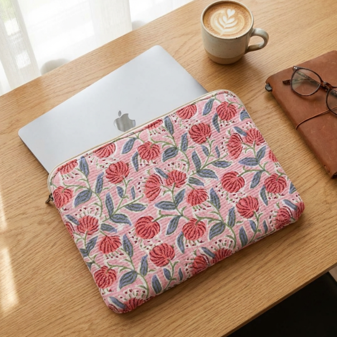 The House of RajPadmini Quilted Laptop Padded Sleeve